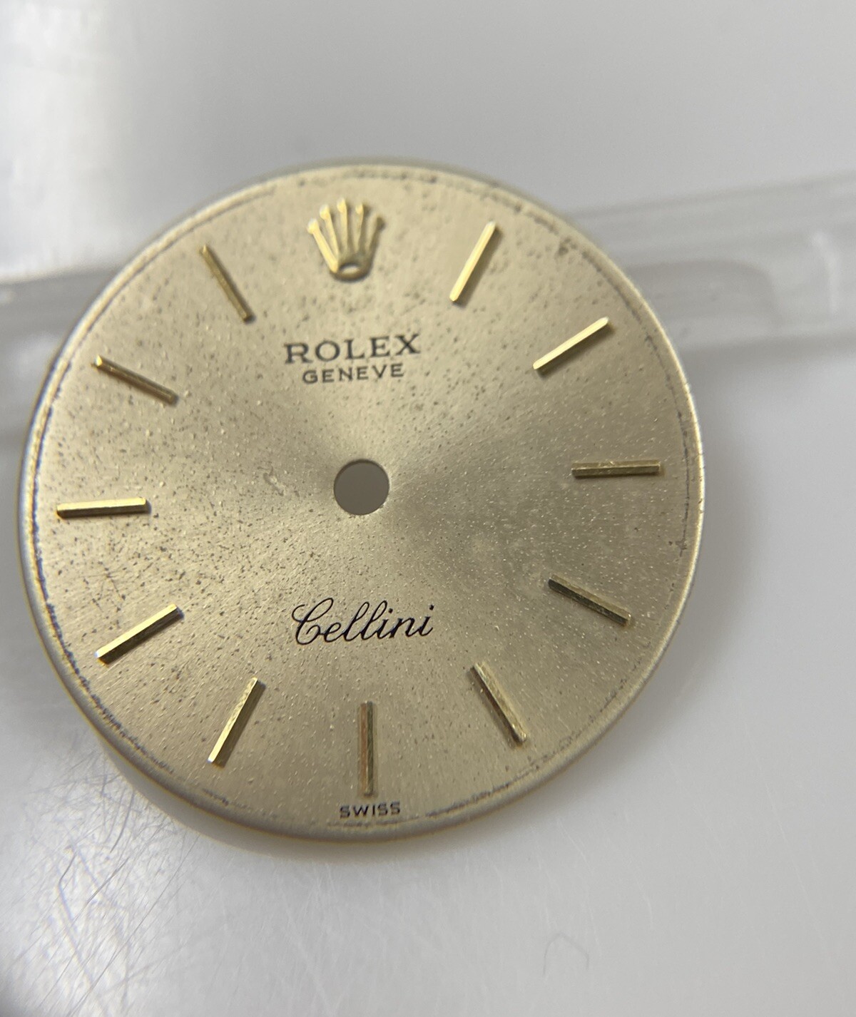 Original Rolex Cellini Caliber 1602 20mm Gold Dial
