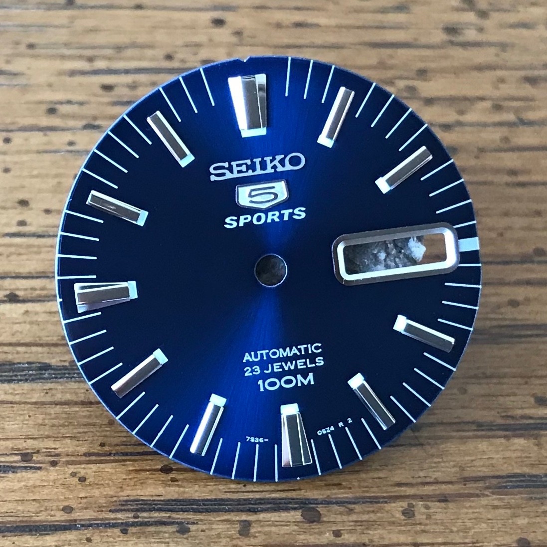 Genuine Seiko [Blue w/ Silver] Dial take off from SNZH53 7S36 ~ US Seller