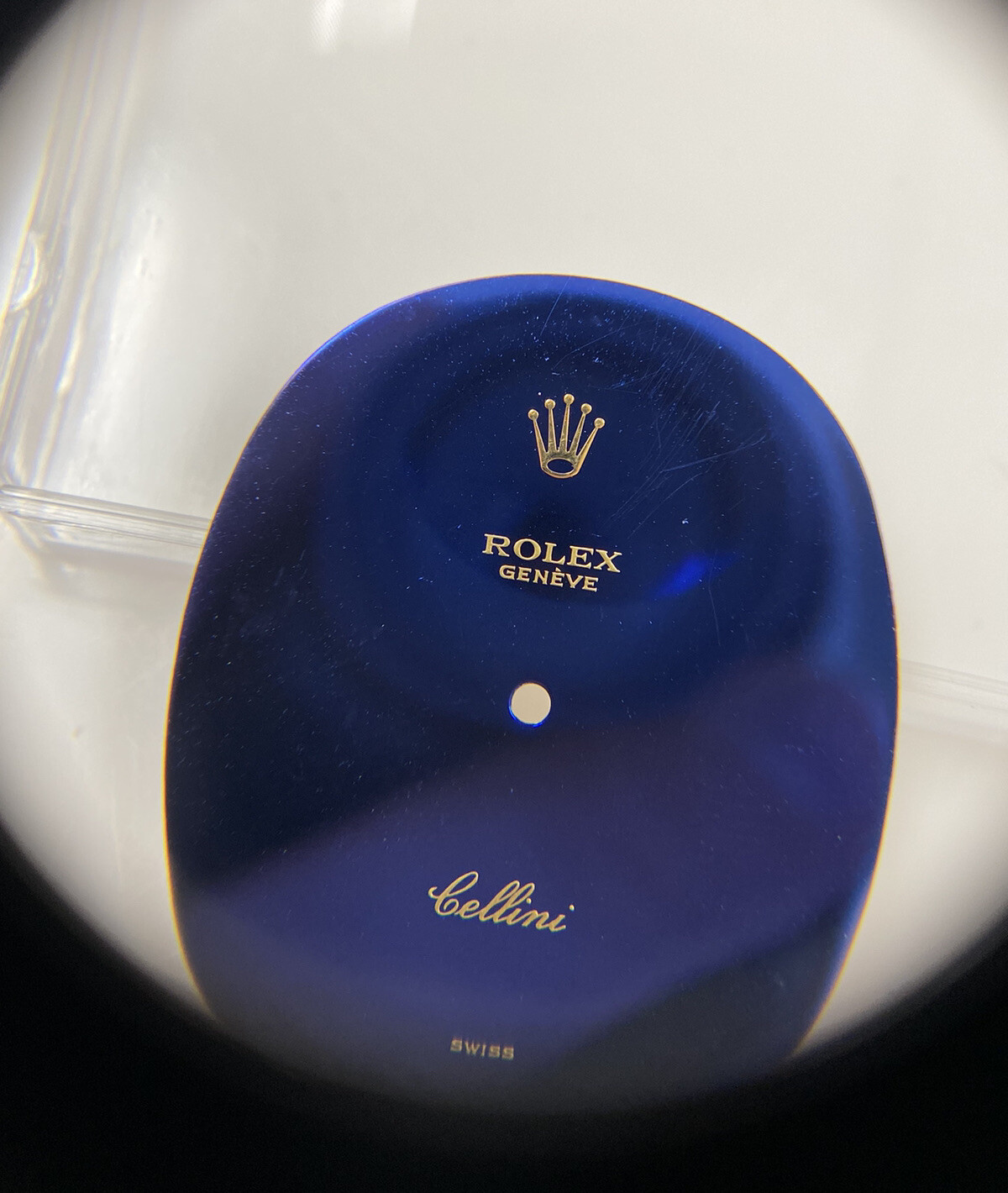 Original Rolex Geneve Cellini Ref. 3729 Cal. 1601 Pocket Watch Blue Dial