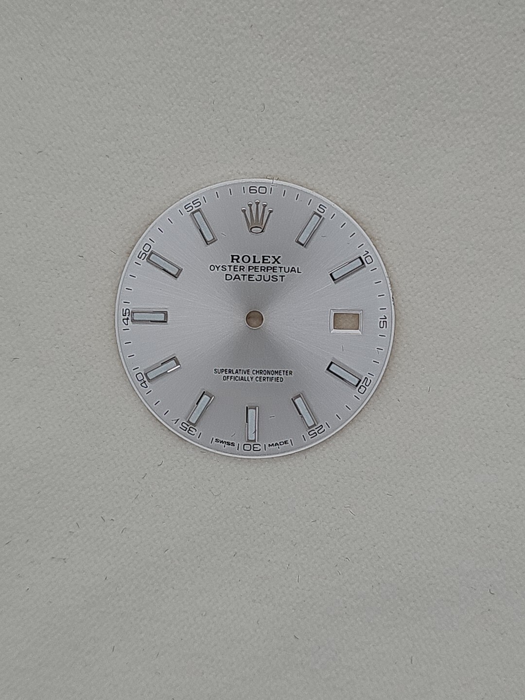 Genuine Rolex Datejust 41mm Silver Stick Dial Model 126334