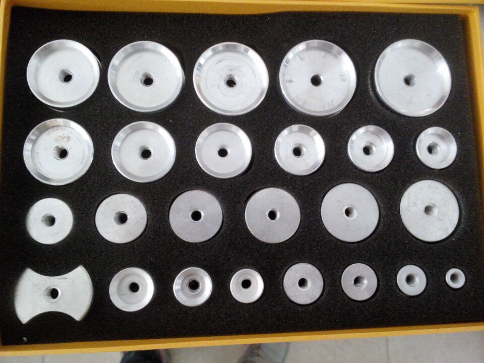 hot！ 25pcs aluminum alloy Moulds for Back Case Press tool Crystal presser rortd