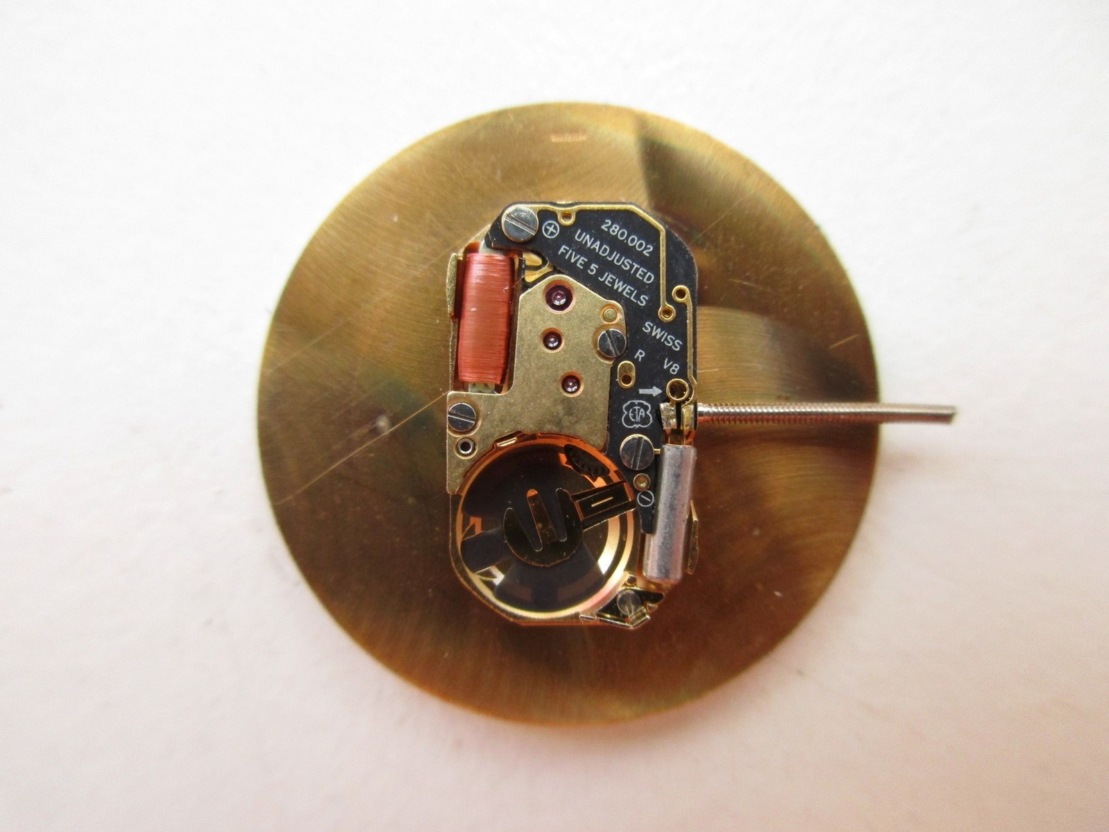 ETA cal. 280.002 Swiss quartz watch movement – running