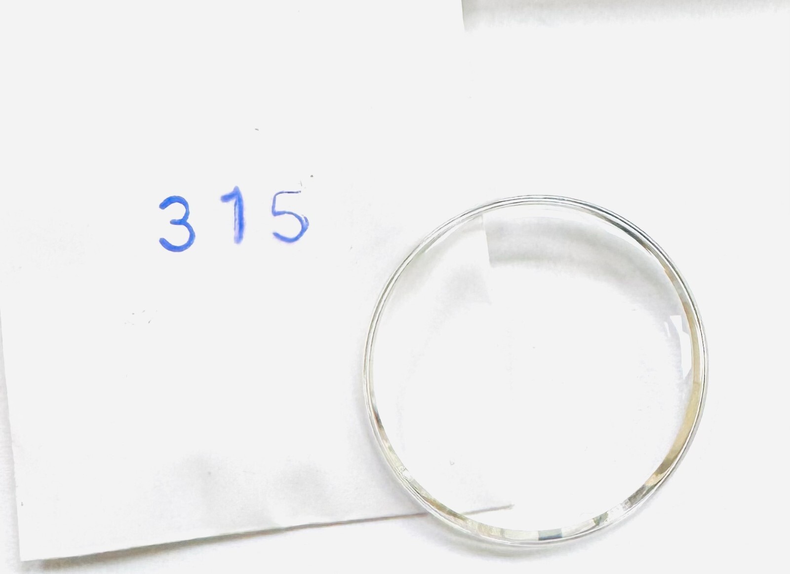 31.5mm Acrylic Watch Crystal with Silver Tension Ring for OMEGA Watches