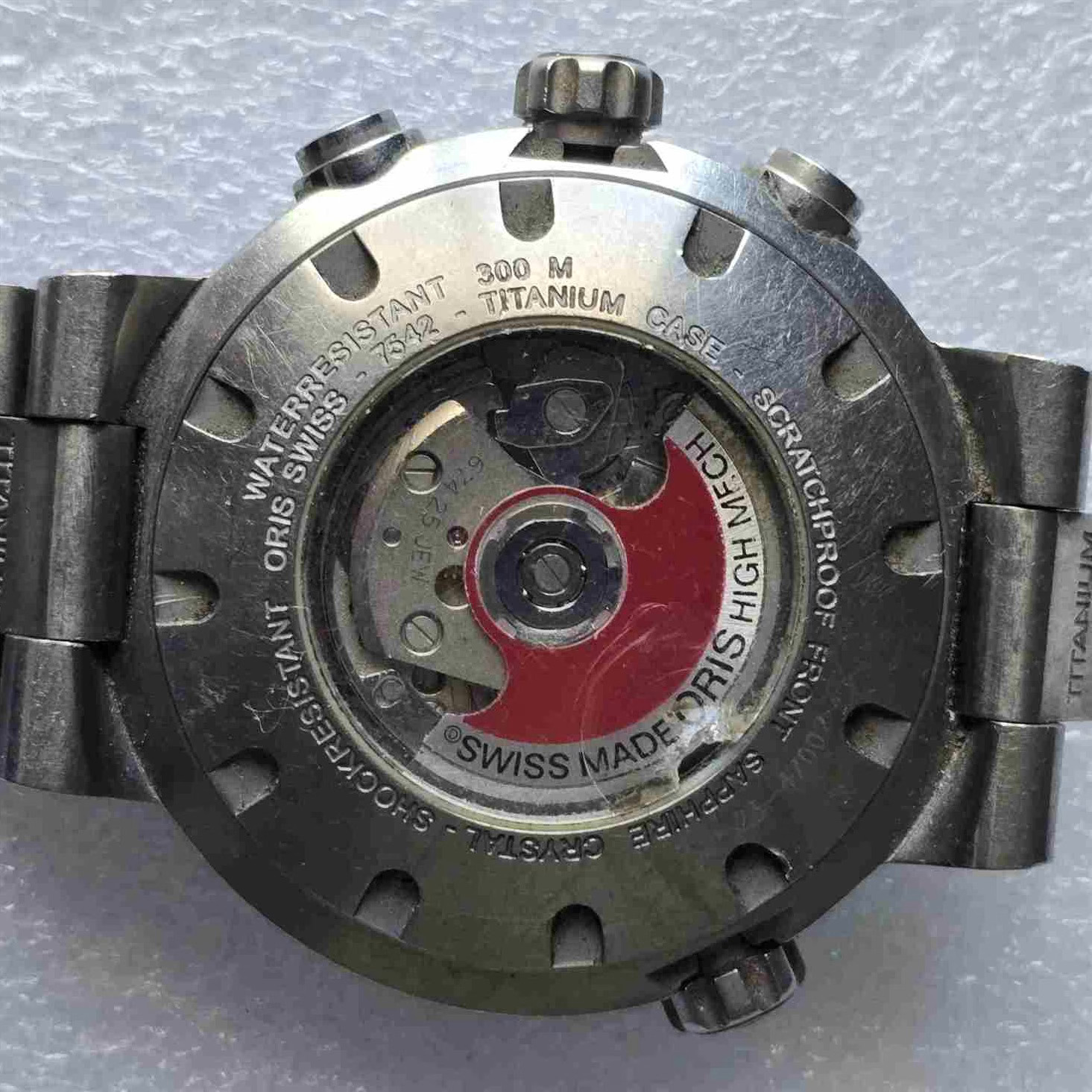 ORIS AQUIS TITAN Chronograph. Ref: 7542. Cal: ETA-7750. For Repairs