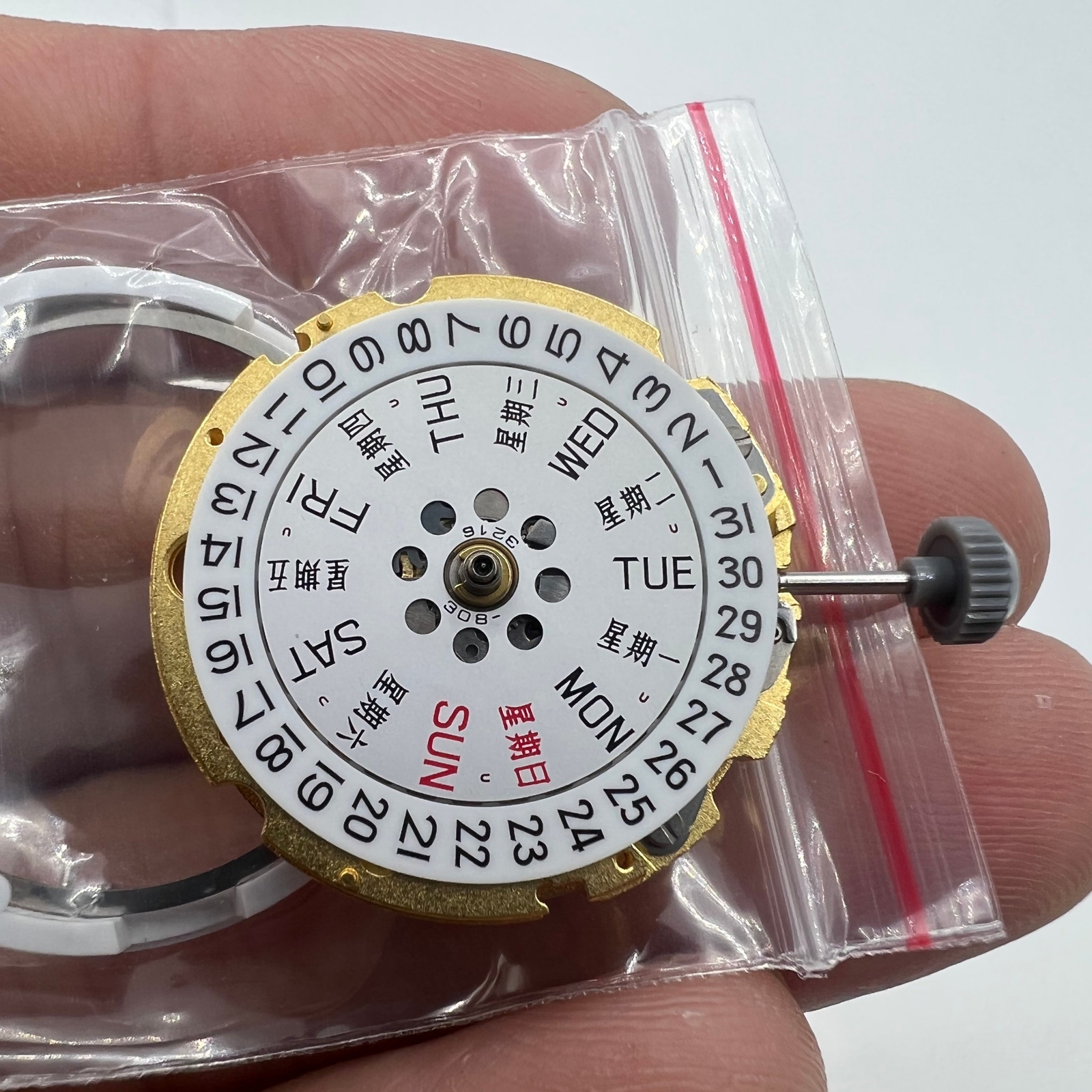 Genuine Golden Miyota Citizen 8200 8215 Day Date Automatic Mechanical Movement