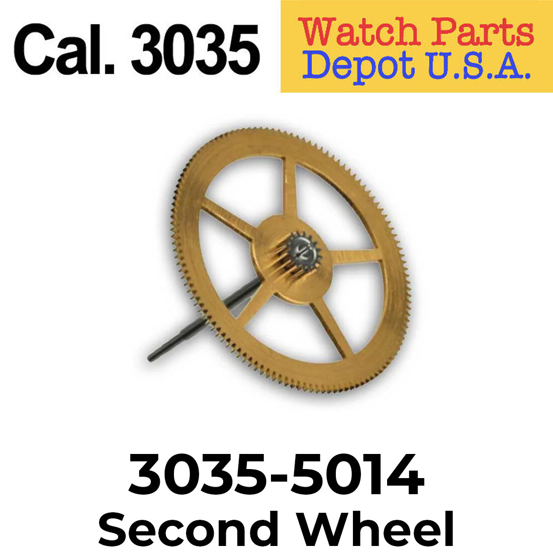 Rolex Caliber 3035-5014 – Second Wheel Replacement Parts SWISS MADE