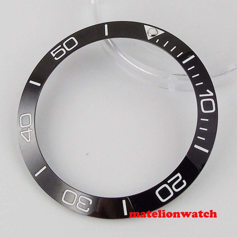 38mm Ceramic Watch Bezel Insert Parts Fit For SUB Style Men’s Watch Luminous Dot