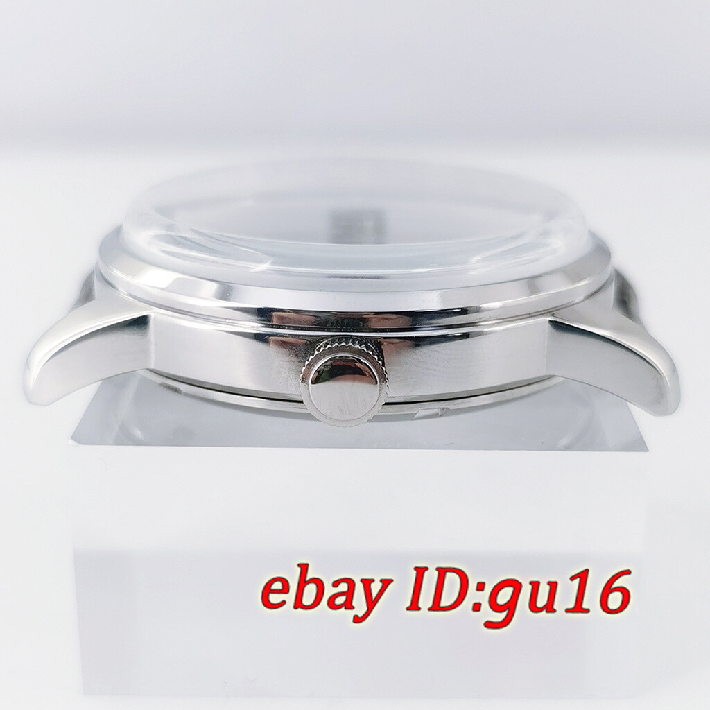 40mm NH35 Bubble Watch Case Silver fit NH35 NH36 NH38 NH70 NH72 movement