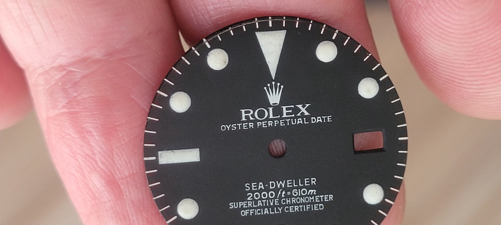Rolex 100% genuine vintage Sea-dweller 1665 dial in great shape,see all pictures