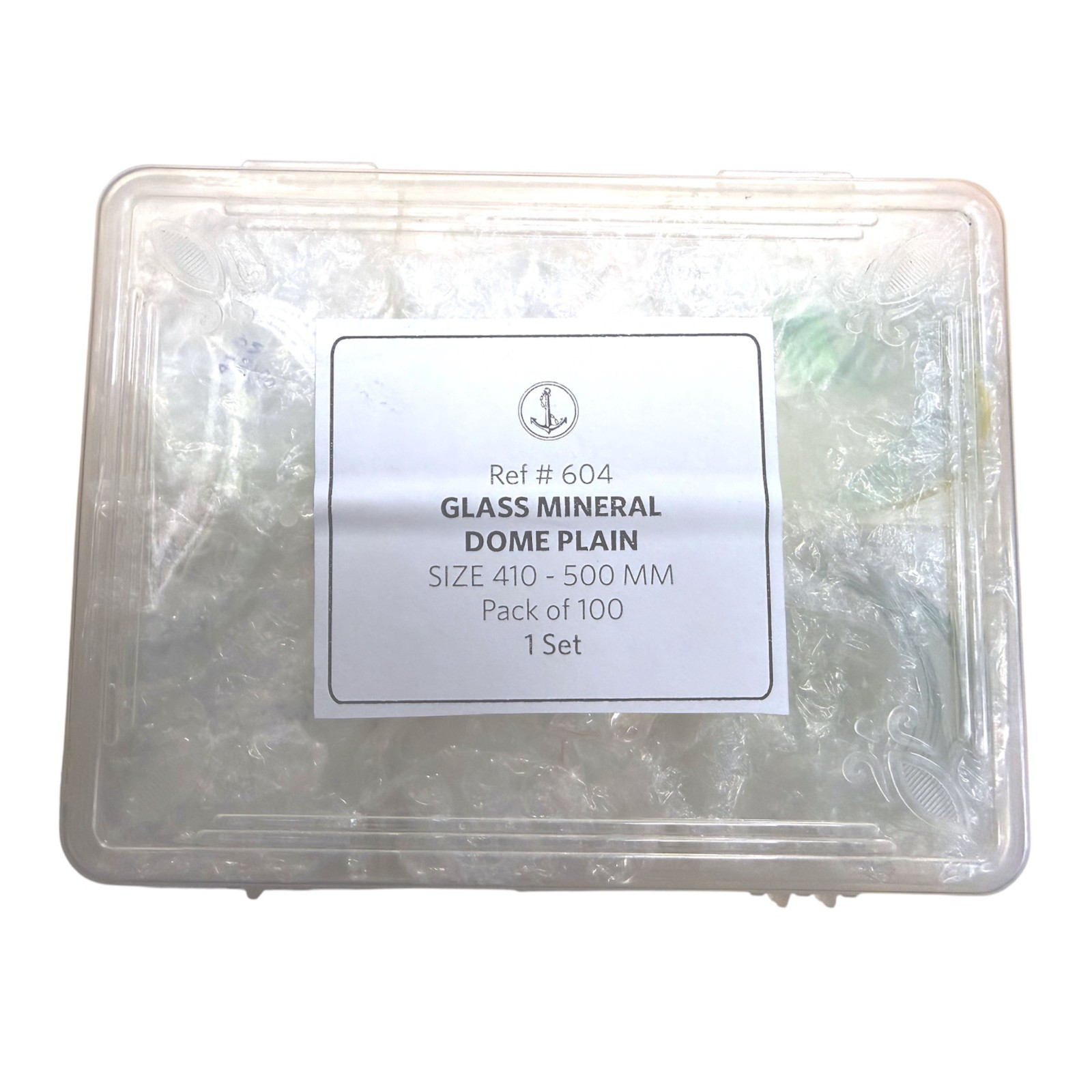 Glass Mineral Double Dome Plain Watch Crystals Set – 100pcs 41 -50 MM