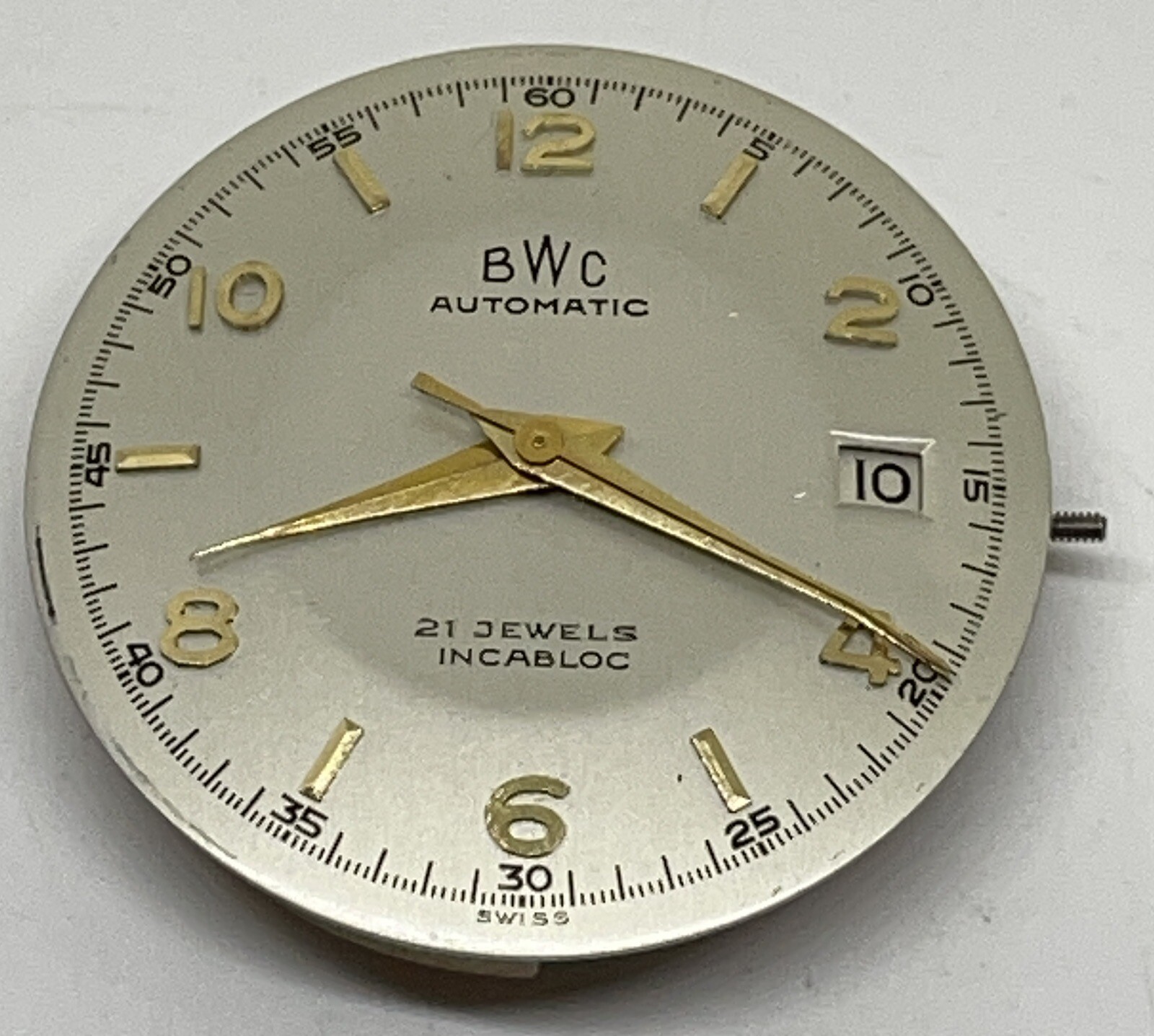BWC AUTOMATIC MOVEMENT/BUTTES WATCH CO 21 Jewels Incabloc Swiss Runs