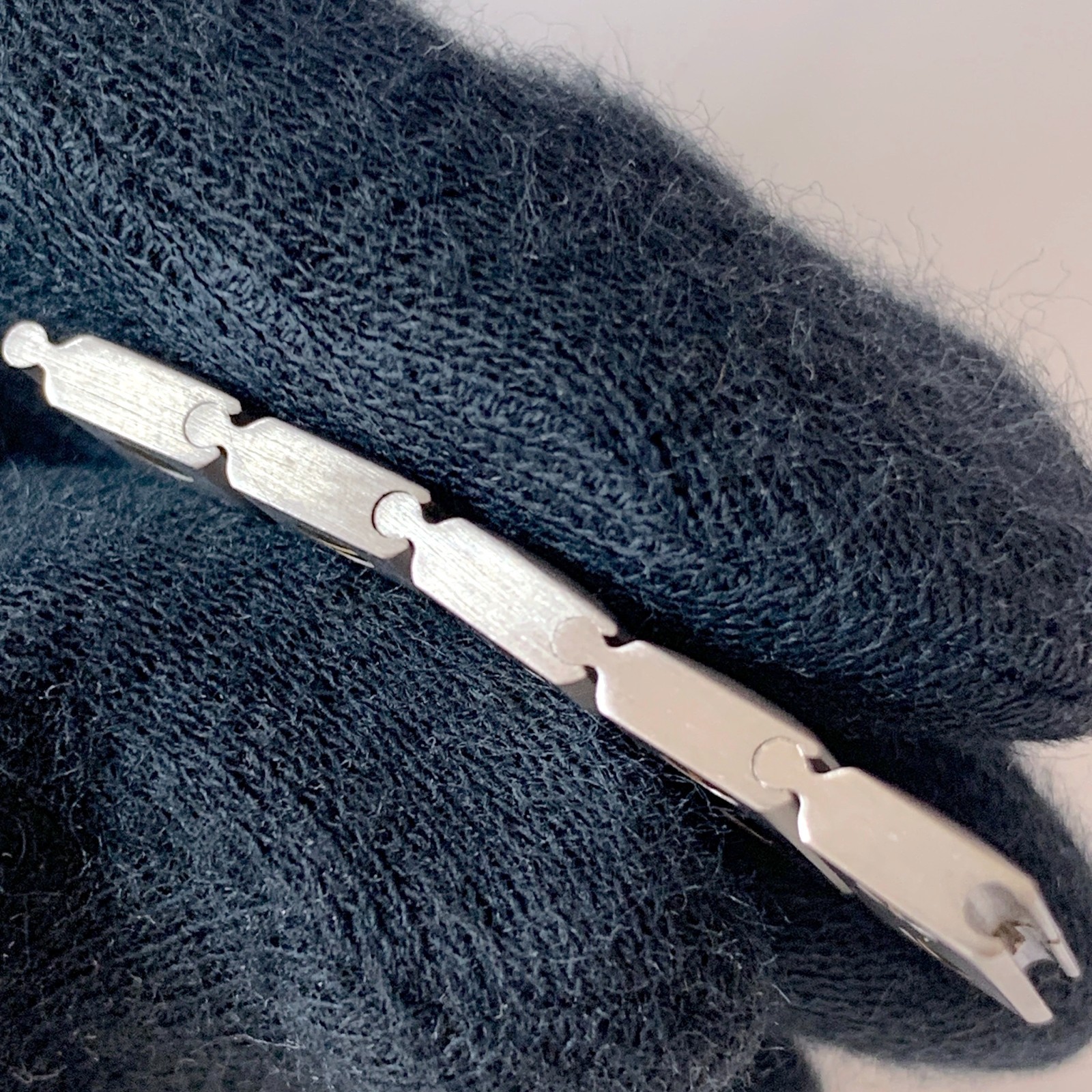 Genuine Cartier Watch Band Bracelet Santos Gold Stainless Steel 5P 13.5mm Link