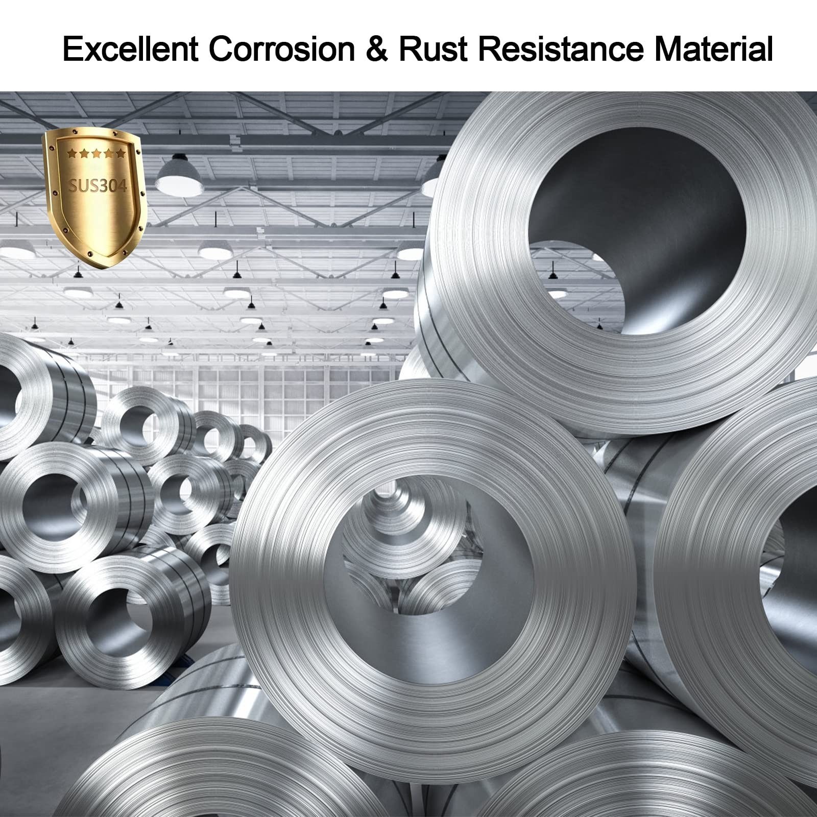 10 Pieces 304 Stainless Steel Strips, Stainless Steel Sheet Metal Shim Stock,…