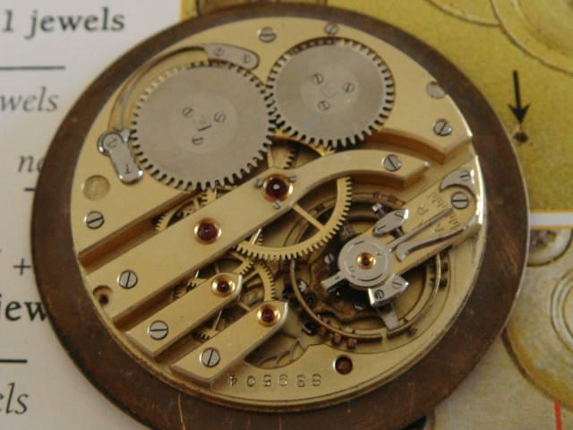 IWC Calibre 73 pocket watch movement International watch Co. project 1915-20