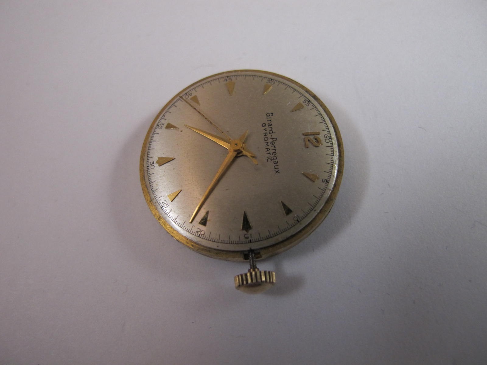 GIRARD PERREGAUX MENS VINTAGE 47AE 678 GYROMATIC MOVEMENT RUNS COMPLETE