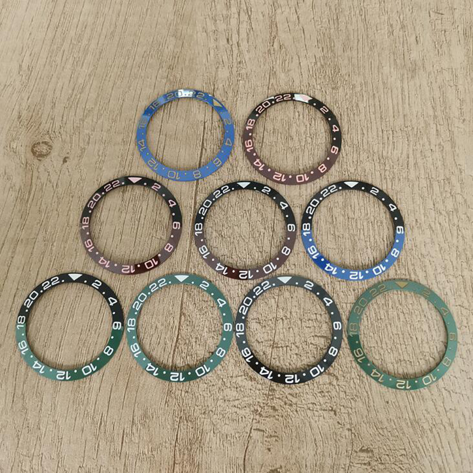 GMT Dual-color Ceramic Watch Bezel for Our 40MM SUB Watch Case