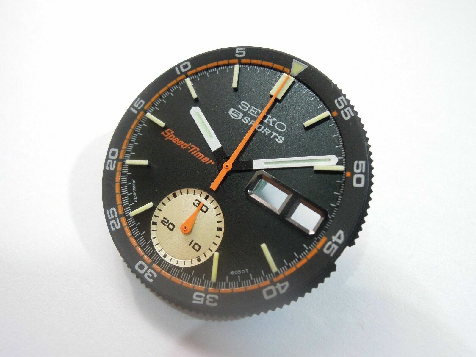 NEW BLACK SPEED-TIMER DIAL,HANDS,INNER BEZEL COKE POGUE CHRONOGRAPH 6139-6032