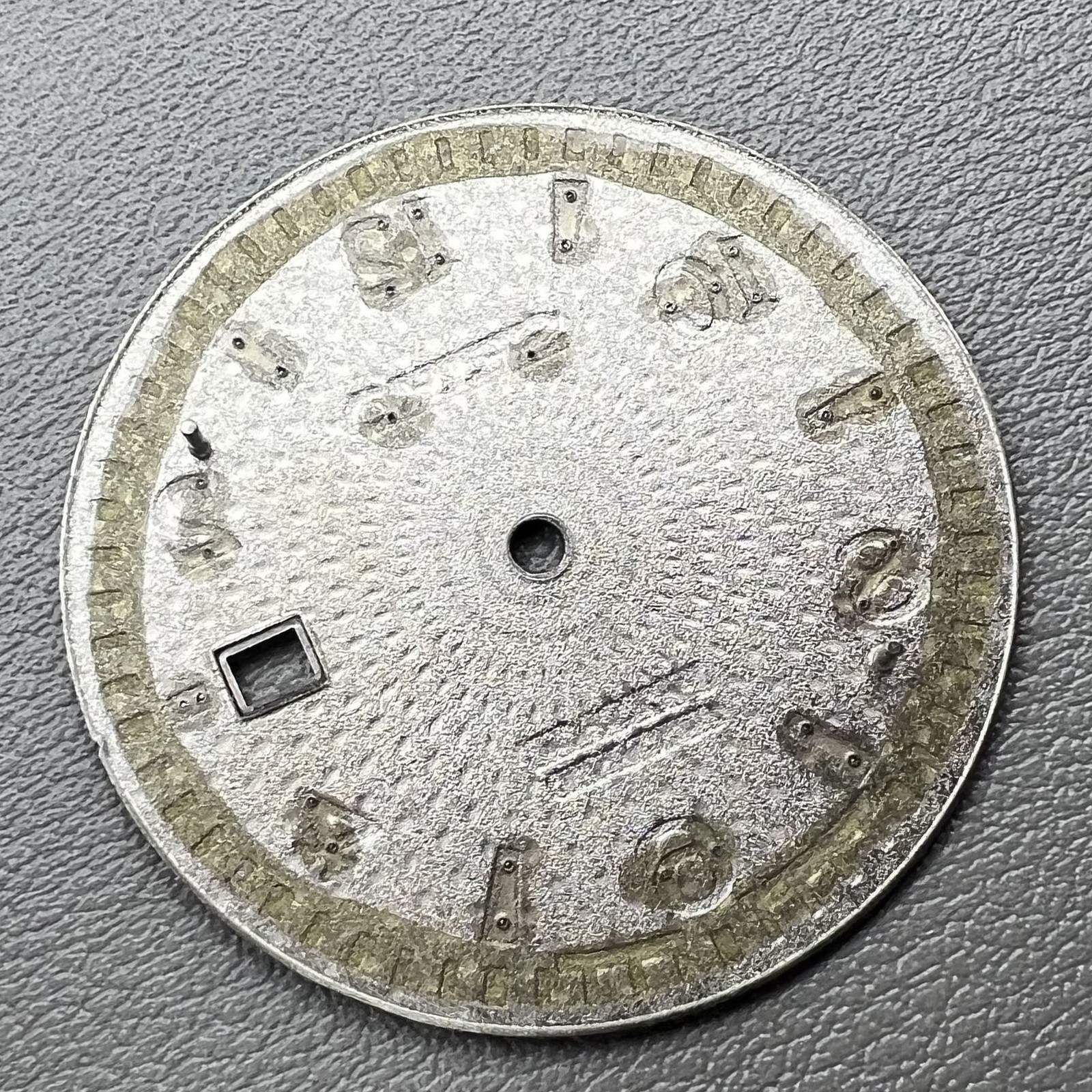 Silver 35mm Gradual Blue Nail Datejust Watch Dial No Lume for Movement NH35 NH36