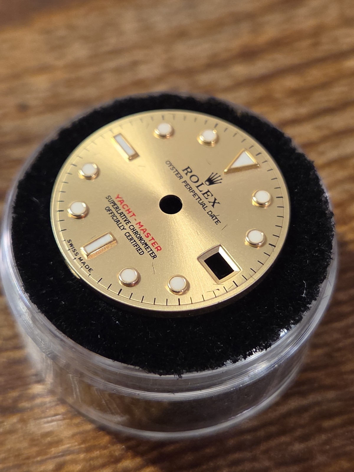 Original ROLEX Yacht-Master Dial Date Champagne OEM 169623 – 169628 Caliber 2235