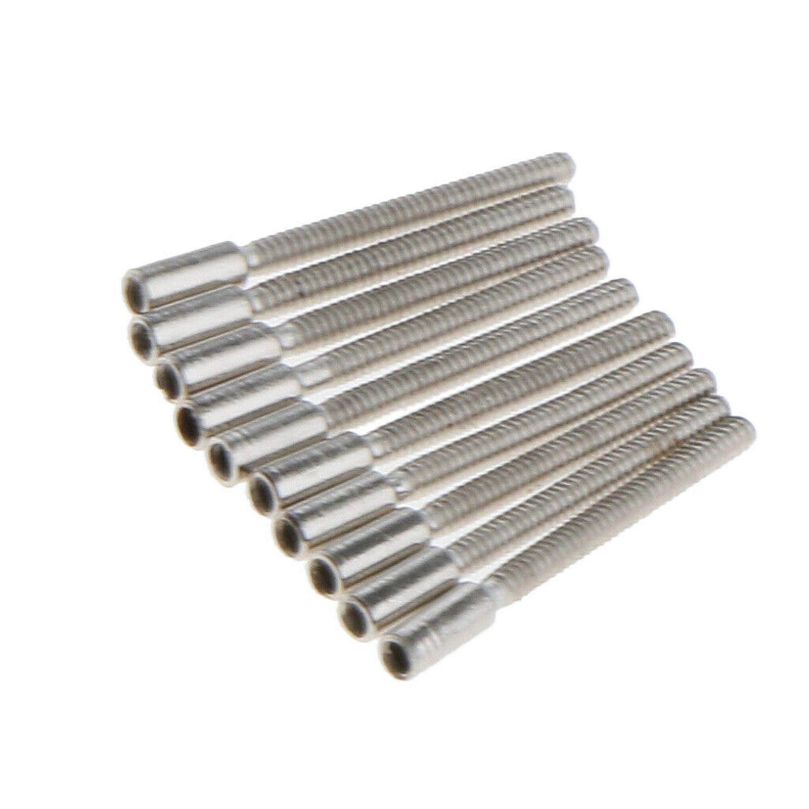 100Pcs 0.9mm Stainless Steel Watch Stem Extender Winding Extension Pole Bars Set