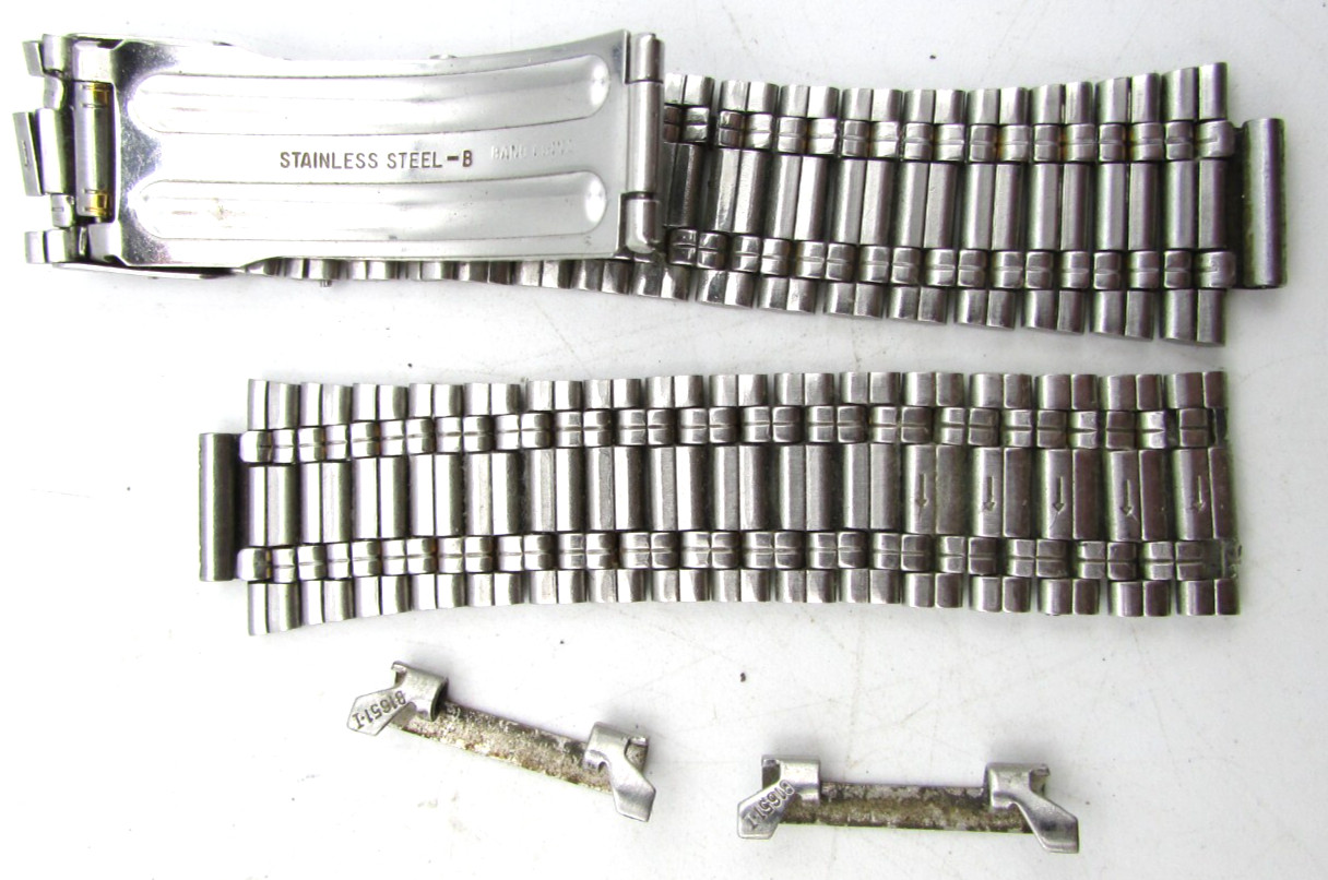 SEIKO 19mm/11mm STAINLESS STEEL & 2 TONE BRACELET JUBALEE FOR REPAIR LOT W64