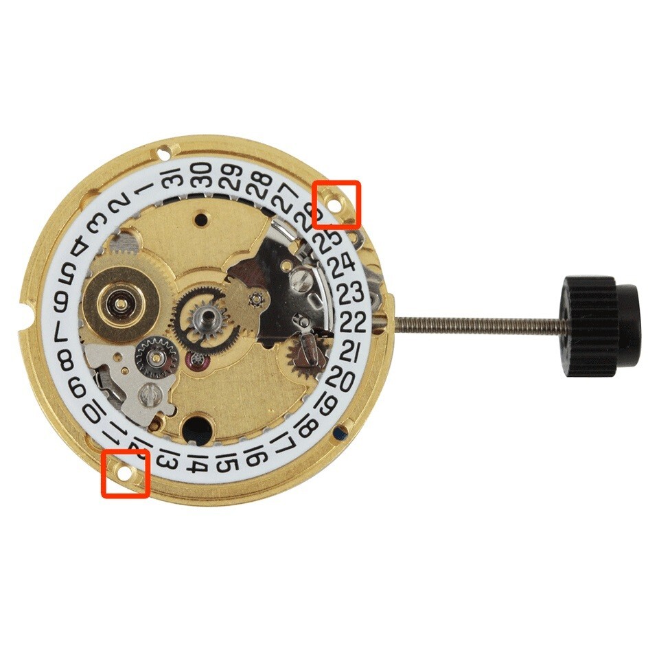 ETA 956.412 Watch Movement 3 Hand Quartz Date At 3:00 Overall Height 3.9mm Swiss