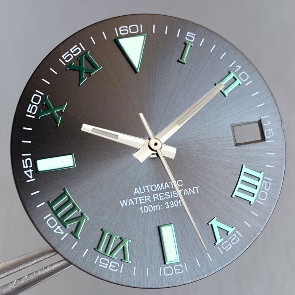 29mm Retro Watch Dial Date Roman Marks Fit NH35 Miyota8215 DG2813 ETA2824 PT5000