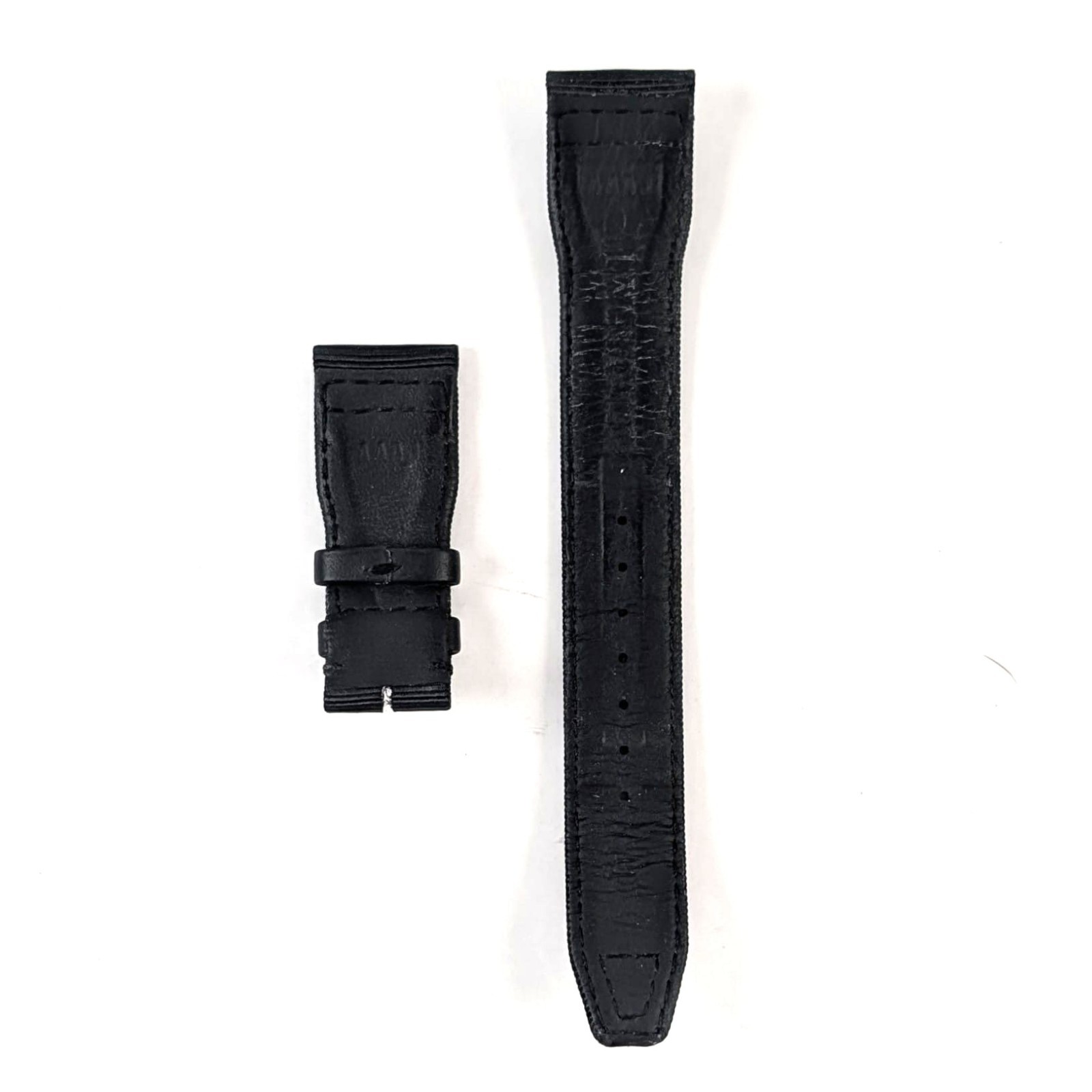 Genuine IWC Big Pilot Watch Strap 21/18 Black Canvas Fabric/Canvas.