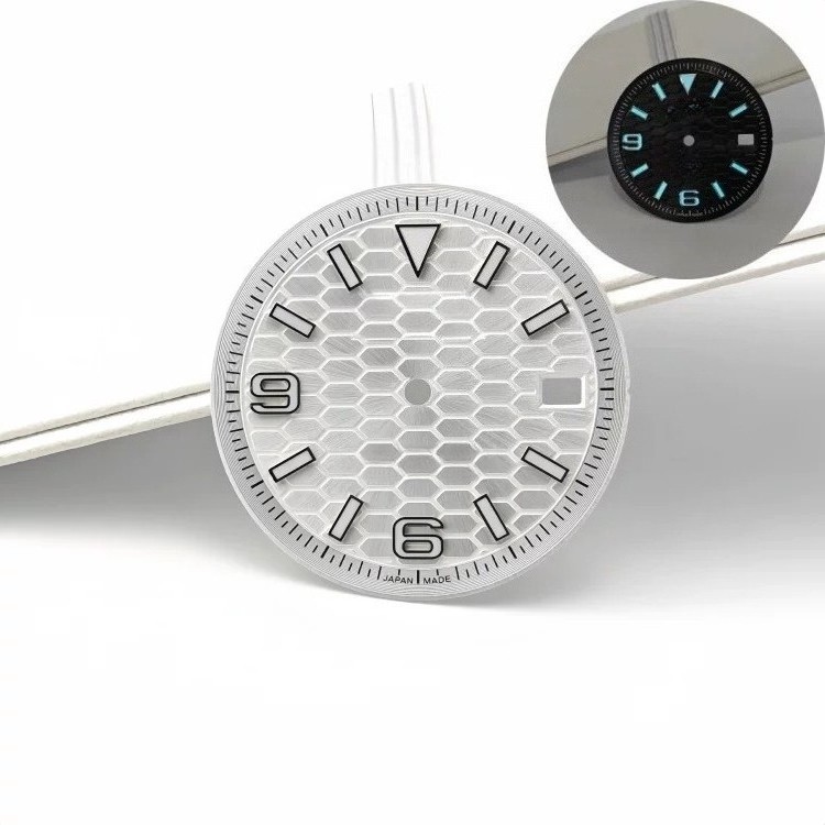 31mm Honeycomb Dial 6 & 9 Numerals 3H Date Fit Auto Mod Part