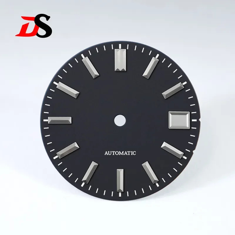 Envelope Index 28.5mm Sunburst Dial No Lume Watch Accessories for NH35 Movement