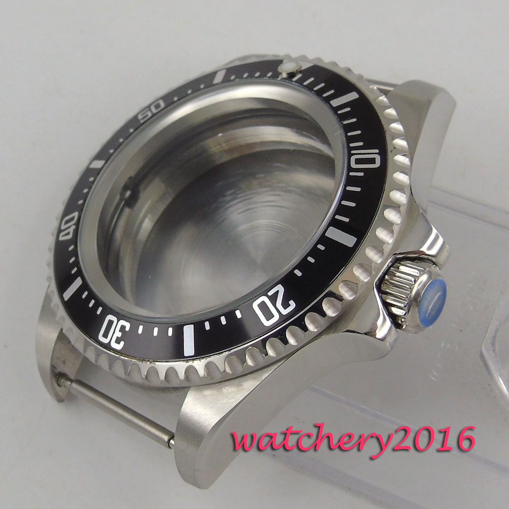 42mm Watch Case Aluminum Bezel Fit Miyota8215 ETA2836 DG2813 Movement