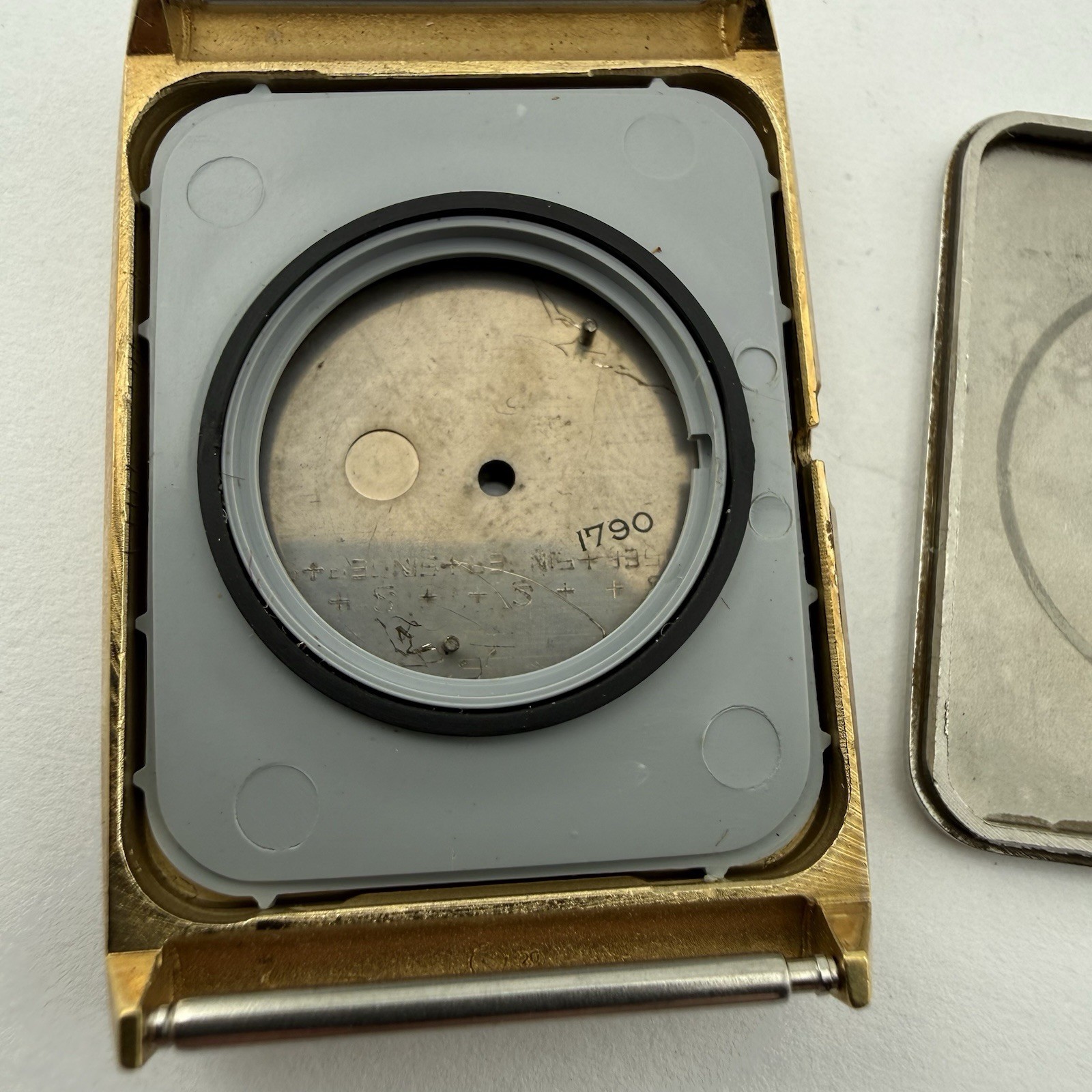 Omega 111.0116 Tank style Gold Plated 30x42mm Watch Case & Dial For Cal.625