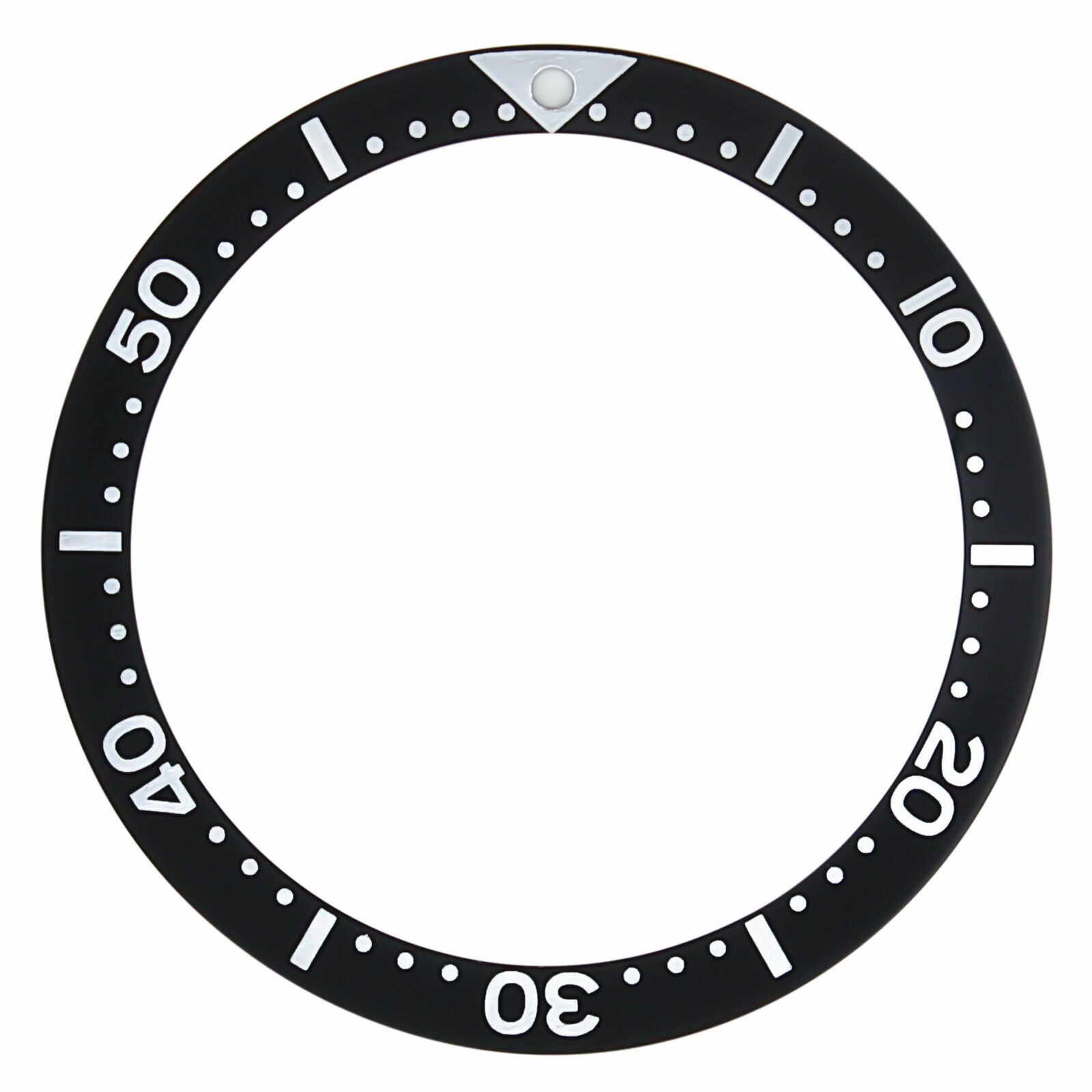 BEZEL INSERT FOR SEIKO DIVER LARGE 6105-8000 6106-8150 37 X 31.50 WATCH BLACK