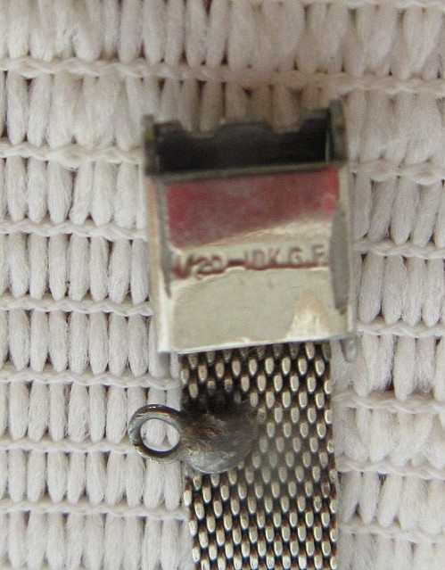 LADY MEYER G.F. CASE WITH 20.1PT. DIAMOND APPR WEIGHT STEEL BACK 17 JEWEL