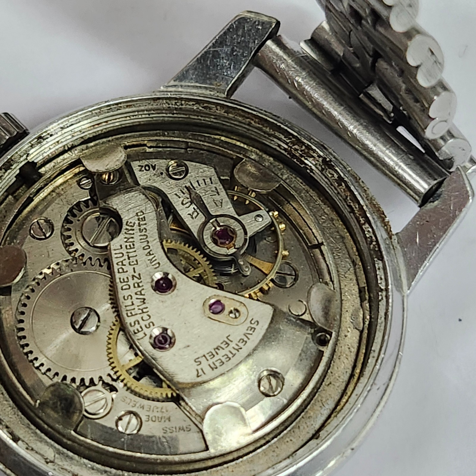Swiss Atlantis Watch 17 Jewels Mechanical Schwarz-Etienne AOZ Movement Running
