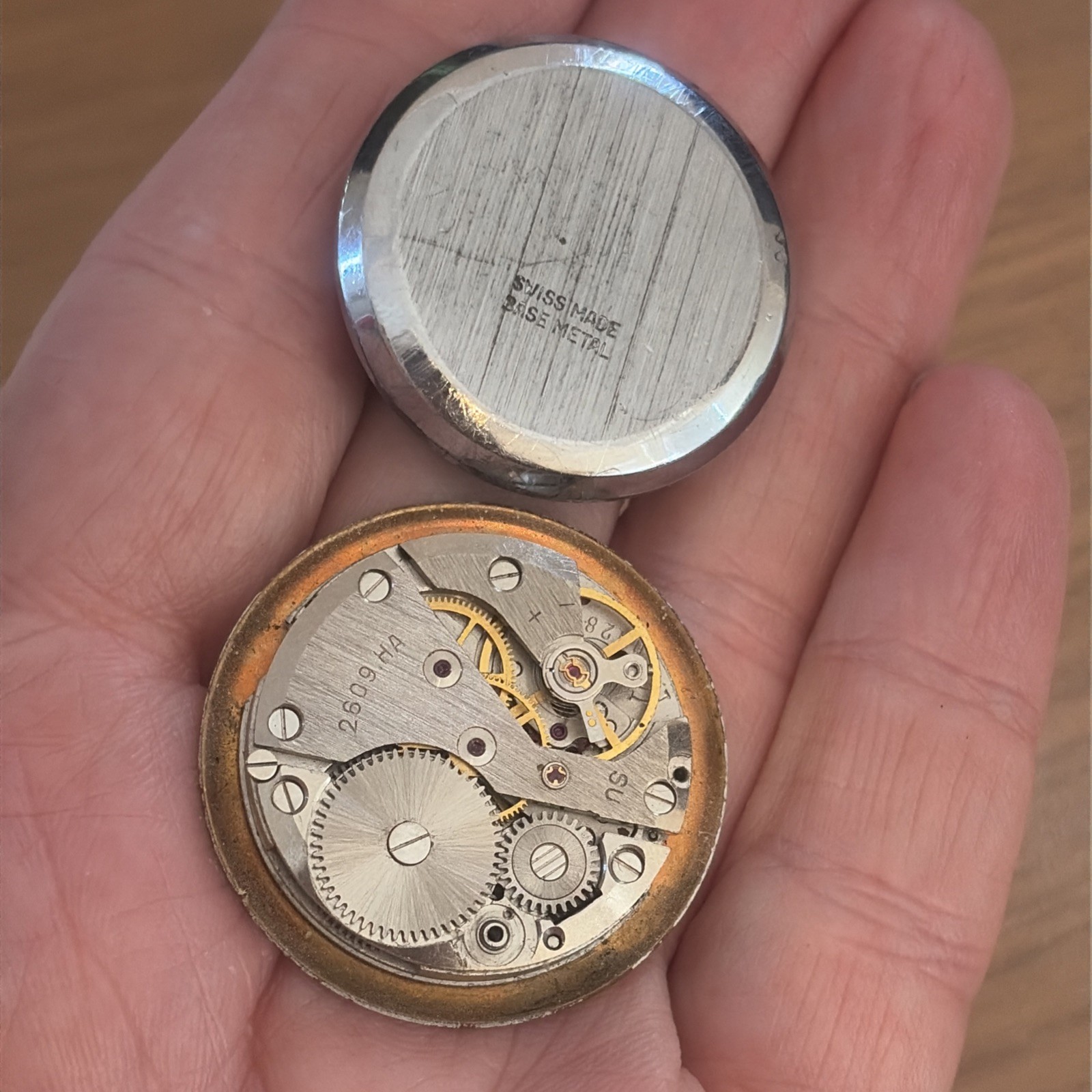 Vintage Raketa 2609.HA USSR -watch movement for parts Sekonda Watch face front