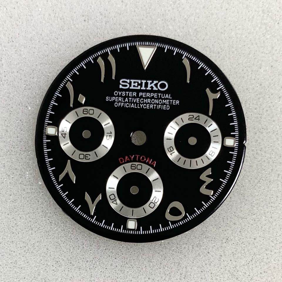 29.8mm Sun Pattern Roman Watch Dial No Luminous for VK63 Movement Watch Parts