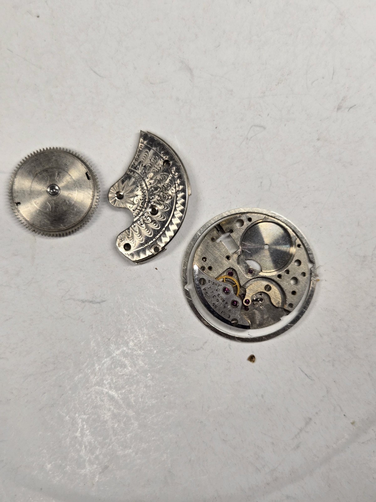 mens watch parts lot watchmaker pocket elgin 555 pilgram waltham bench sweeps
