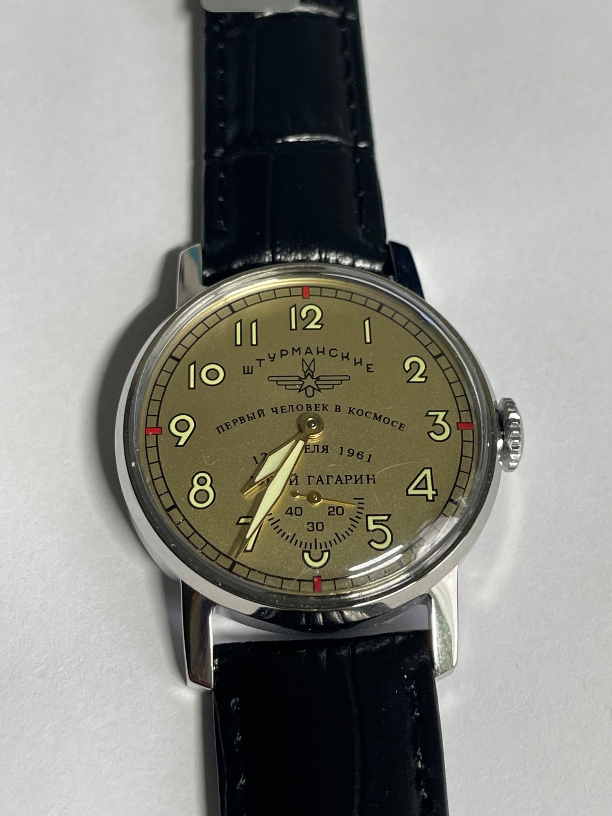 POBEDA SHTURMANSKIE 4kv 56 years MAN WRISTWATCH CH2Z 15 JEWELS mechanism USSR