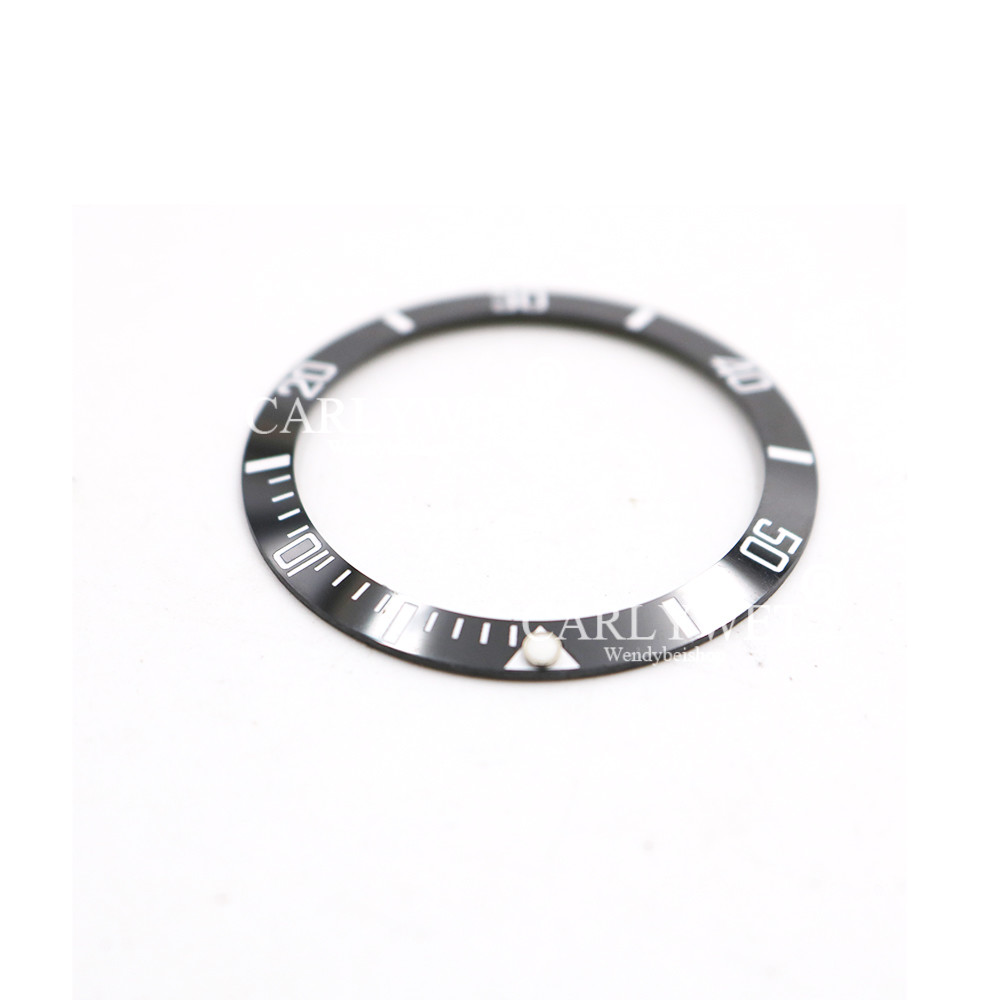 Black/White Ceramic Bezel 38mm Insert For Rolex Submariner GMT 40mm 116610 LN