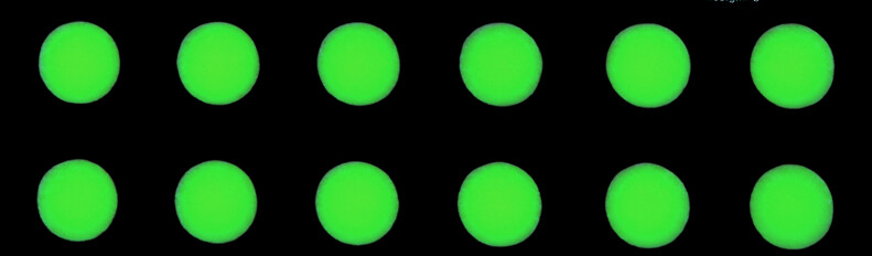 Watch Dial Hour Markers 12 Green Blue Turquoise LUME 2.10mm Dots Bars Indexes