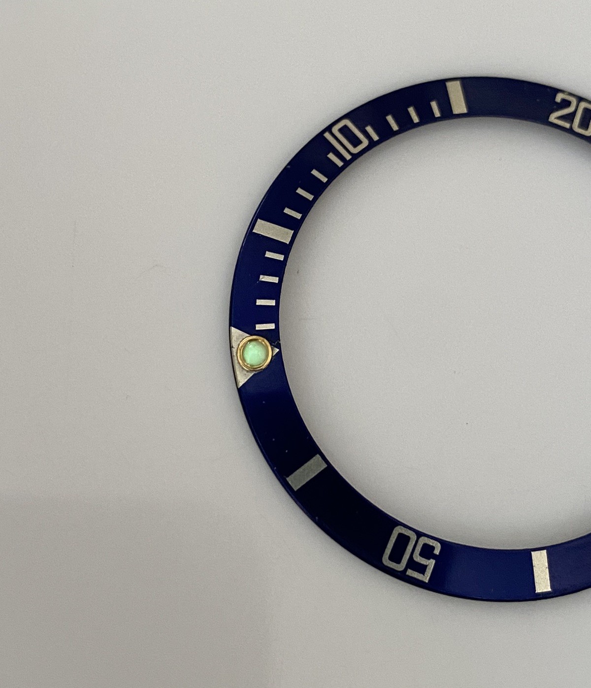 Genuine Rolex Submariner Blue/Yellow Bezel Insert/Pearl 16803 16613 16808 16818