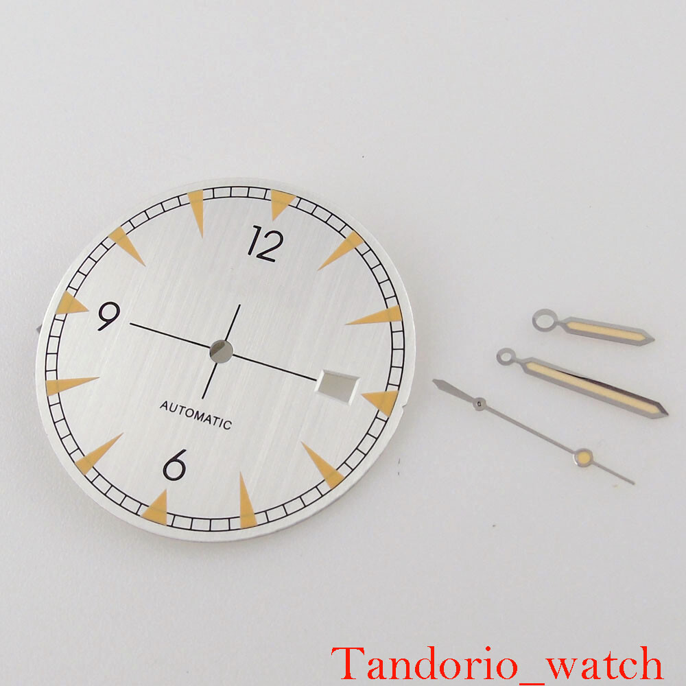 Watch Parts Replacement Bliger 33.5mm Luminous Watch Dial For NH35 Movement