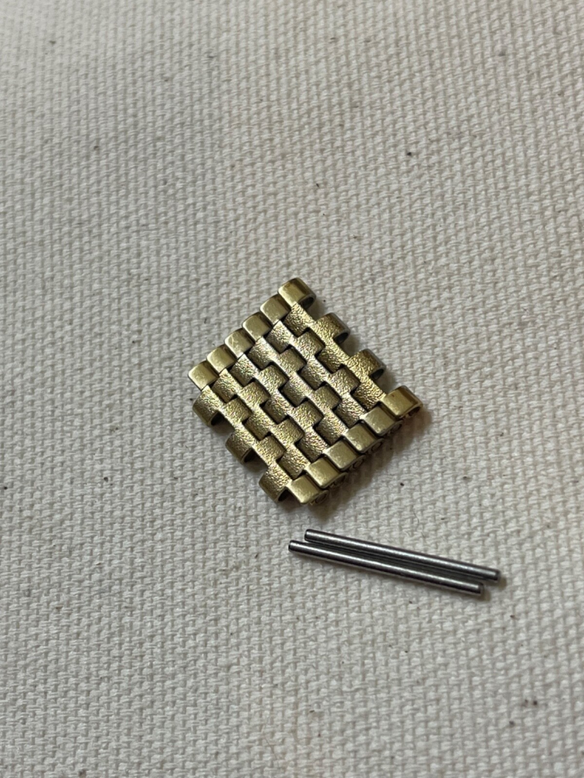 8 SOLD! Rare NSA bracelet gold color watch band 6 links NSA Swiss New Old Stock