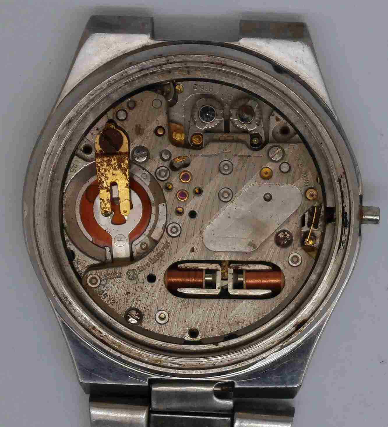 VTG TITUS Tuning Fork Steel Wristwatch. Ref: 9308. Cal: 9162. For Repairs