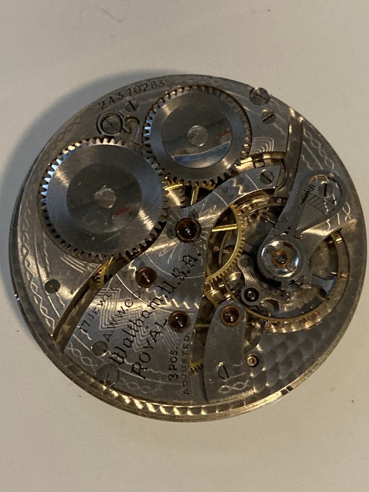 Pocket watch movement lot. Elgin, Waltham, NY Standard, Lady Arlington.