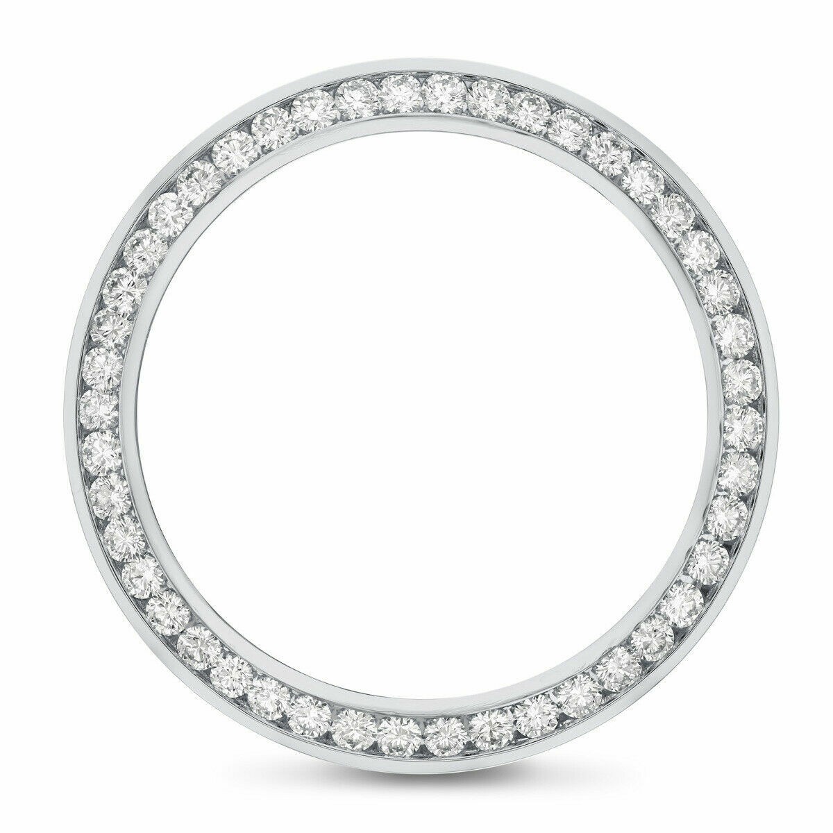 3.15CT CHANNEL NATURAL DIAMOND BEZEL 18KW ROLEX PRESIDENT 218239 218349 218399