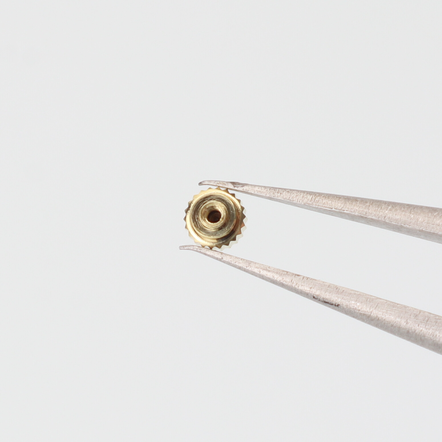 NOS Black Tip Gold Tone Luxury Style Crown 3.1mm x 3.1mm New Old Stock (G2D2)
