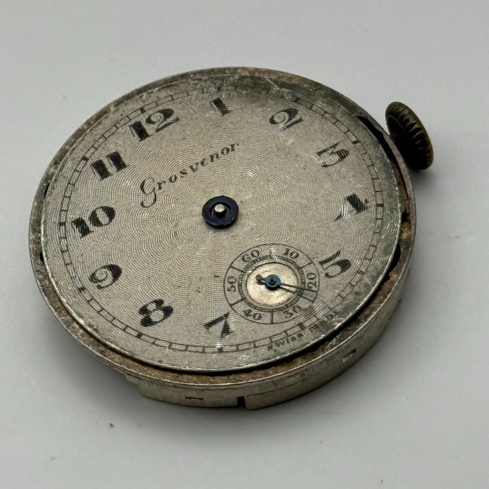 FHF 2 Watch Movement Grosvenor 15 Jewels Swiss Manual Wind Parts Repair 26.6mm