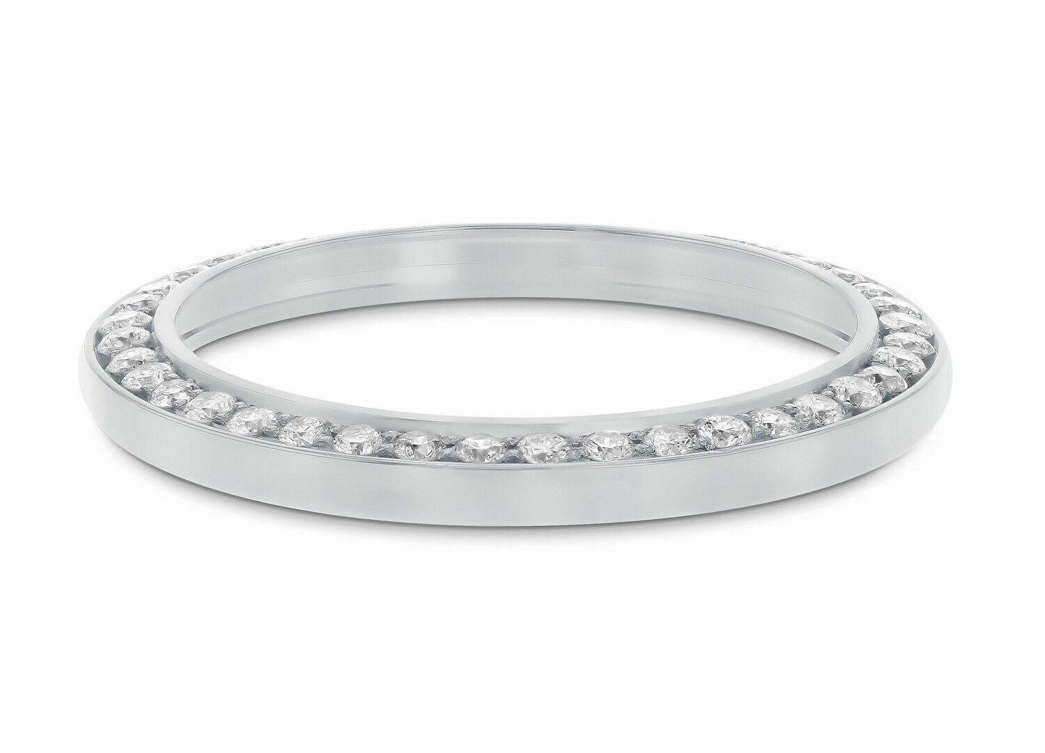 1CT BEAD SET NATURAL DIAMOND BEZEL 18KW FOR ROLEX NO DATE 67180 67194 67230